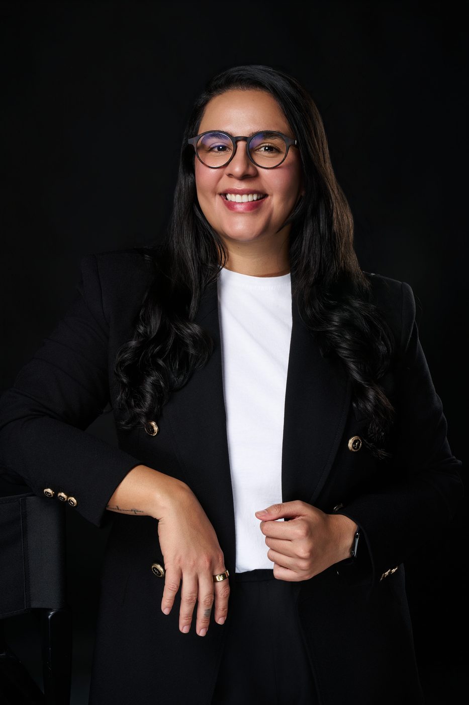 Casting portrait, soft backdrop